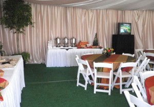 Interior View of 2007 VIP Hospitality Chalet at Pebble Beach   